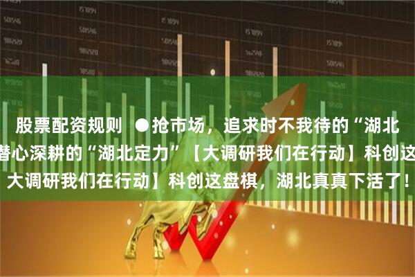 股票配资规则  ●抢市场，追求时不我待的“湖北速度” ●谋长远，保持潜心深耕的“湖北定力”【大调研我们在行动】科创这盘棋，湖北真真下活了！